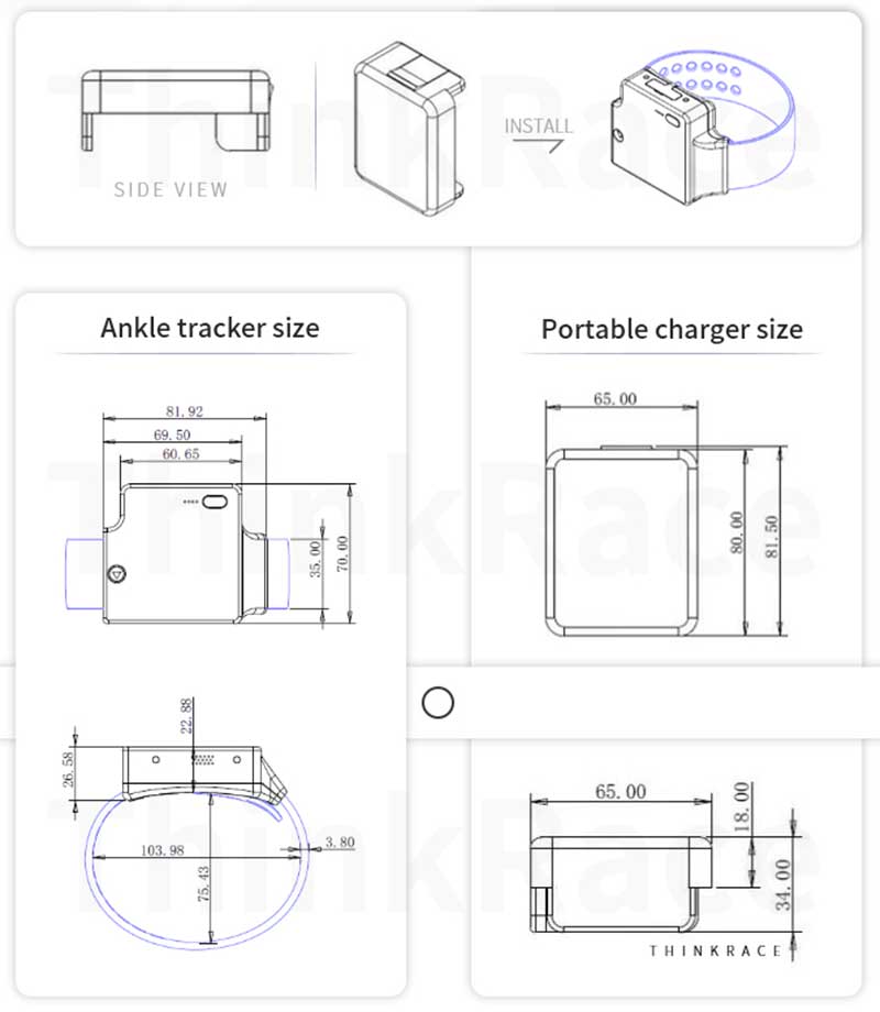 ankle tracker,prisoner tracker,offender tracker,gps tracker